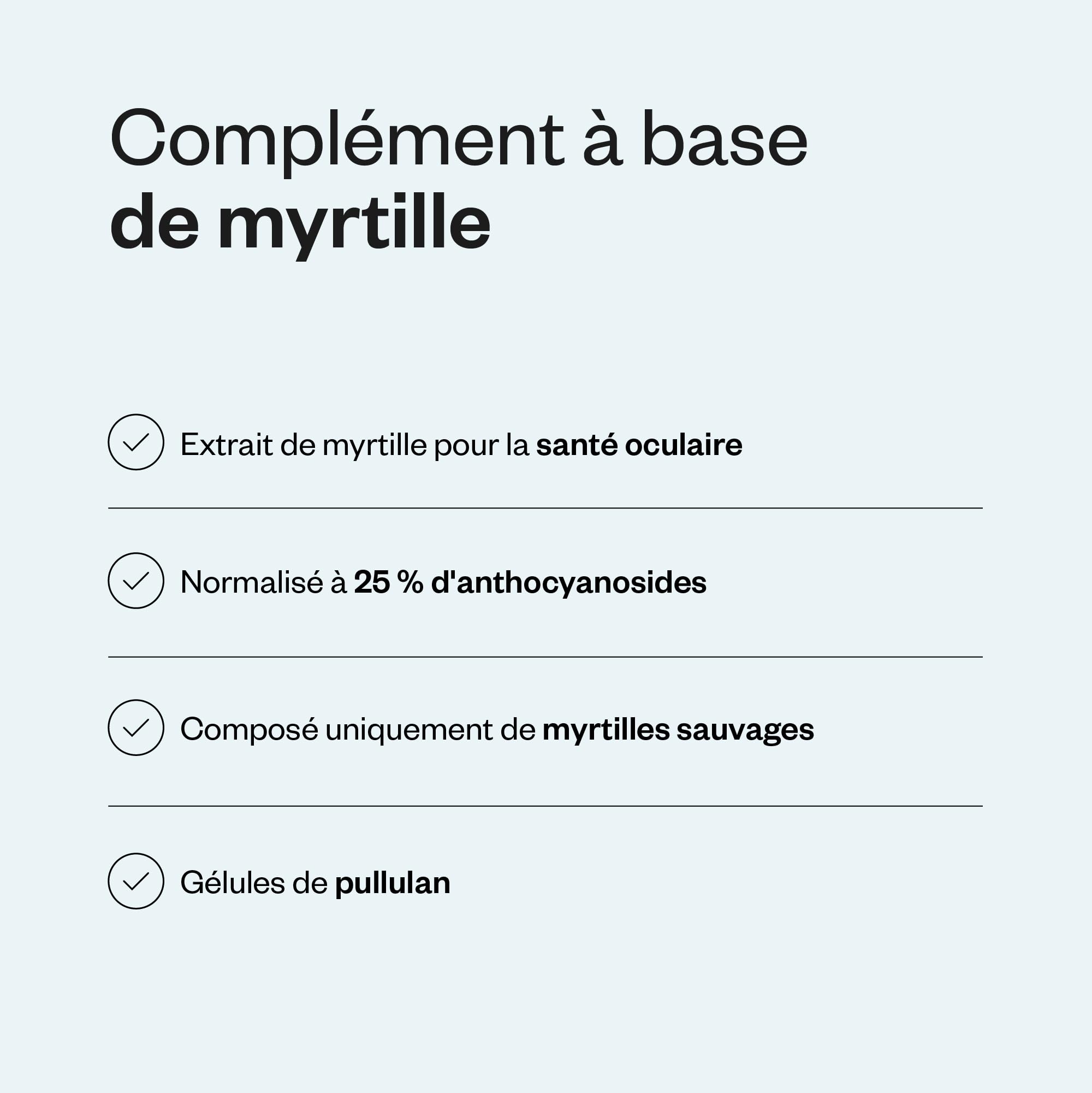 Bilberry Extract - Extrait de Myrtille - Santé des yeux - Standardisé à 25% d'Anthocyanosides - Contribue à la Santé Vasculaire - Antioxydant - Vegan - Sans Gluten - SuperSmart