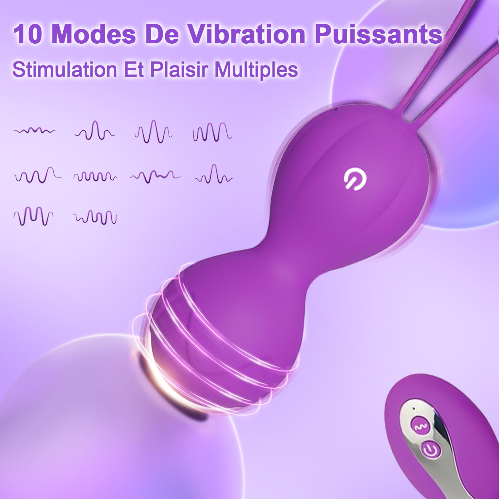 Sex Toýs Femme Couple Clitoridien Oeuf Vibrant Femme à Distance Gode Vibro-Masseur Va et Vient Vibromasseurs Feminin à Distance Vibro Clitoridiennes 10 Modes Sex Toys Jeux Sexuelle Adulte Couple