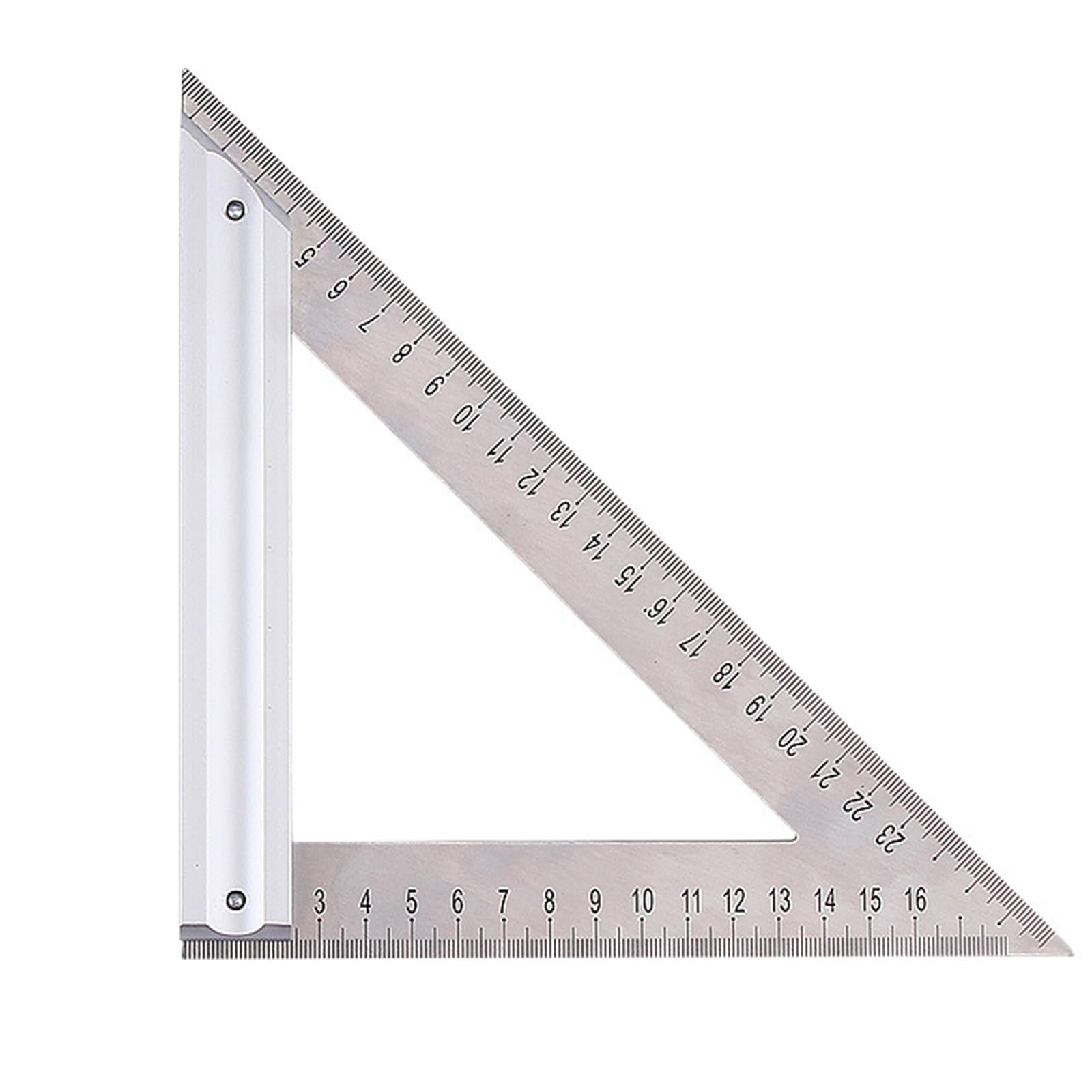 Laikoutd 180Mm Carpentry Woodworking 90 Degree-Protractor 120Mm/ Triangle Ruler Measuring Tool Measurement Metal Angle Ruler