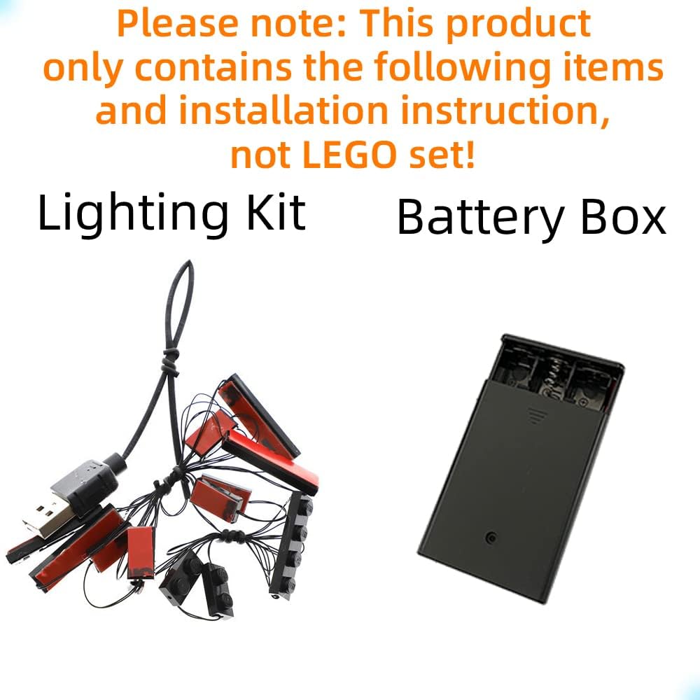 GEAMENT LED Light Kit Compatible with Lego Typewriter - Lighting Set for Ideas 21327 Building Model (Model Set Not Included)