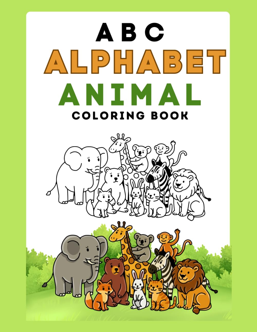 ABC Alphabet Animal Coloring Book