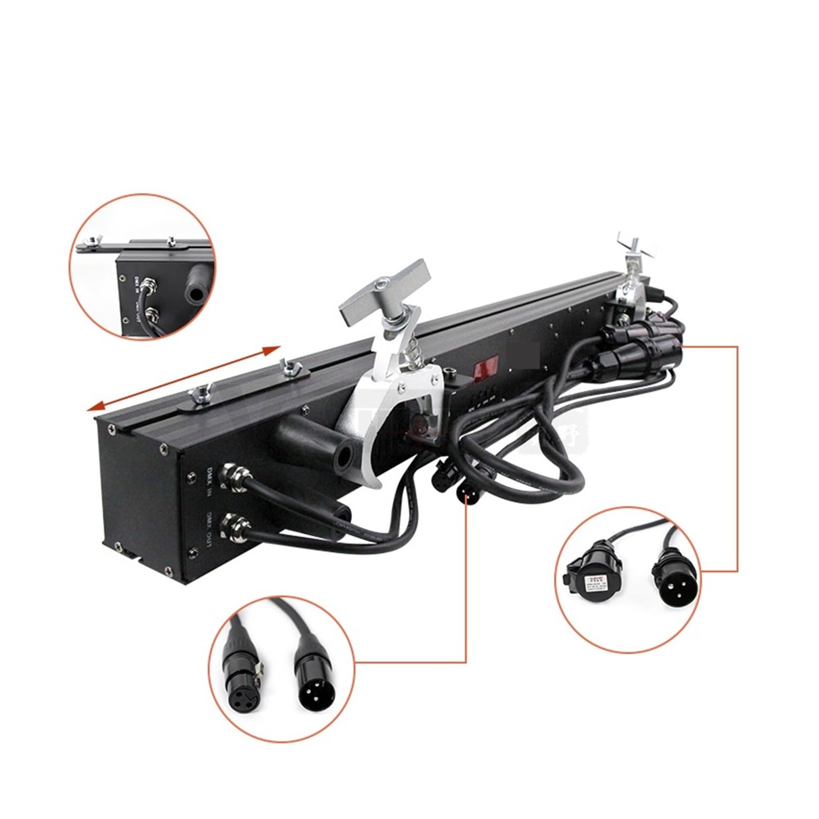 Listwa świetlna LED Stage Wash 600w Sharp Strobe Bar RGBW Dj Disco oświetlenie imprezowe na wesele kościół sceniczne Na imprezy i do klubów