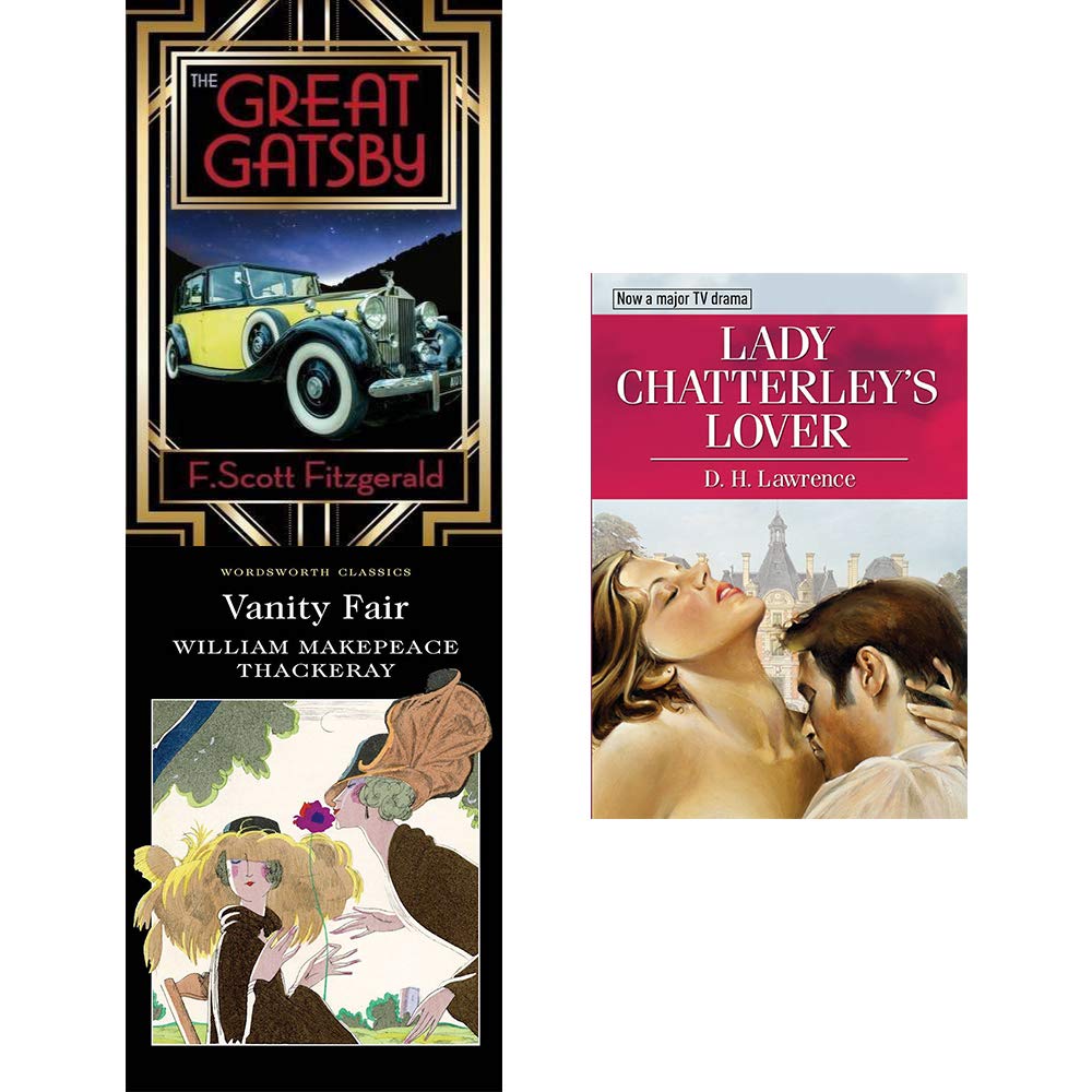 Buy Vanity fair, the great gatsby and lady chatterley's lover 3 books