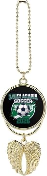 Saudi Arabia Soccer 2026 Football Car Accessories | Durable Hanging Charm for Car Rearview Mirror, Stylish Protective Pendant, Gift for Drivers, Travel & Daily Use