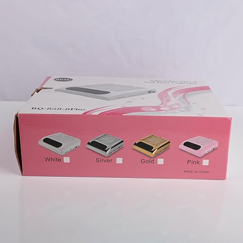 Miniatura 14 de AISEELY Colector de polvo de uñas con filtro reutilizable, potente velocidad ajustable de 80 W, ventilador de aspiración de uñas, extractor de