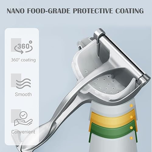 Miniatura 5 de Exprimidor de prensa manual Máquina trituradora de cítricos de mano, extractor de jugo de prensa manual para prensar limones, naranjas y limas,