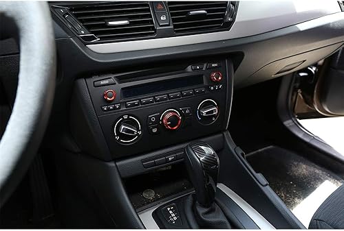 Miniatura 3 de YIWANG 3 unids para BMW X1 E84 2013 2014 2015 car styling aire acondicionado perillas audio círculo Trim aleación accesorio (rojo)