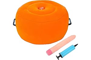 Inflatable Delight: Dildo-Mounted Round Cushion Pillow for Enhanced Couples' Pleasure