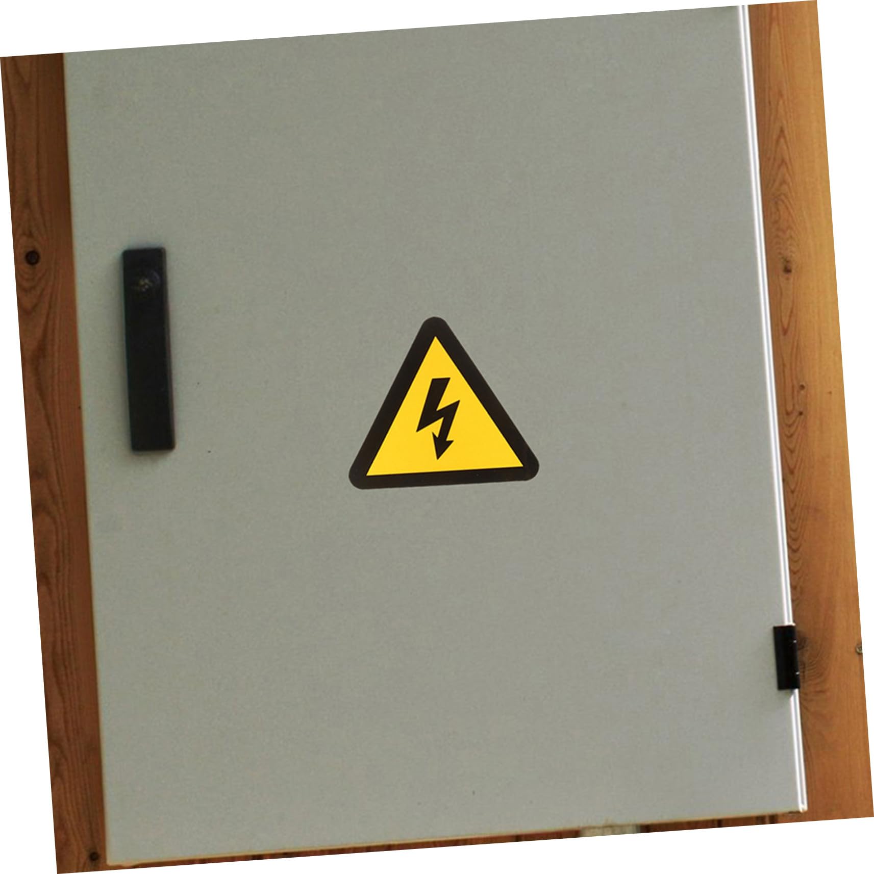 Autocollant d'Avertissement Électrique Jaune 24 Pièces Adhésif Léger