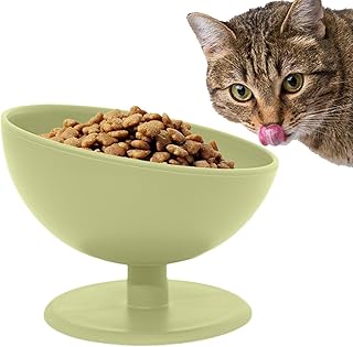 Tigela para gato - Tigelas alimentação levantadas inclinadas para gatos,Alimentador água altura razoável e confortável para cães, cachorros, coelhos, gatos tigela design Youyan