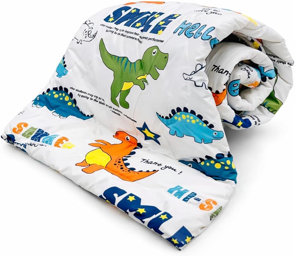 Aroma Brand Microfiber All Seasons Collection Single Bed Kids Bed Blanket | Cartoon Printed Dohar for Kids Boy & Girls | Soft Children Comforter | All Seasons Blanket (60 x 90 in) (White Dragons)
