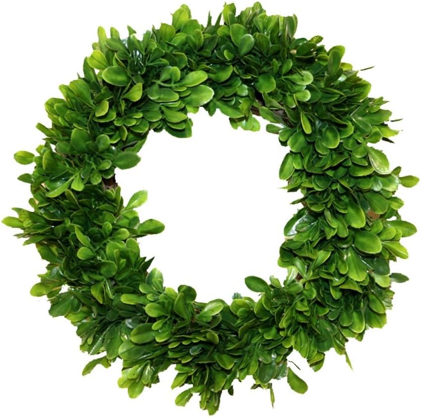 Spring Green Plants Leaves Flower Wreaths Door Hanging Wall Decorations