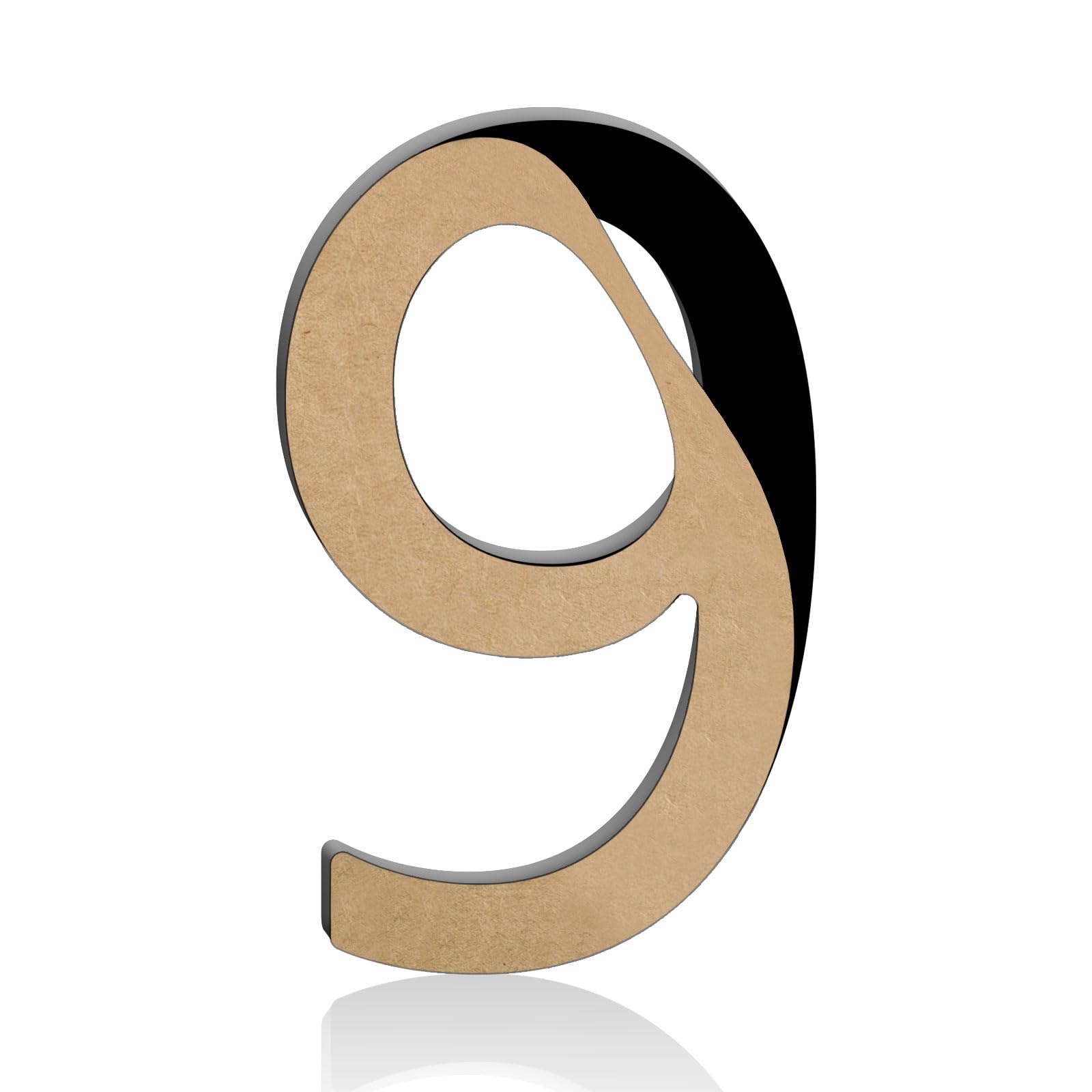 12 Inch Self Adhesive House Numbers, Black Acrylic House Address Letters and Numbers for Outside, Ideal for Garden, Mailboxes, Rooms, Apartments,