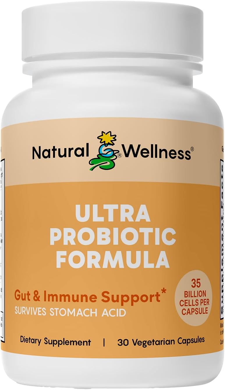Ultra Probiotics – 35 Billion CFUs with Prebiotics – Probiotics for Women & Men for Digestive Health, Gut Balance & Immune Support – High Potency, Shelf-Stable, 30-Day Supply