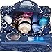 Narwey Hanging Travel Toiletry Bag Cosmetic Make up Organizer for Women and Girls Waterproof (Blue Galaxy)