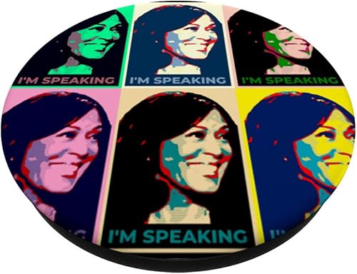 Miniatura 2 de I'm Speaking Kamala Harris VP Pop Art PopSockets PopGrip agarre intercambiable para teléfonos y tabletas
