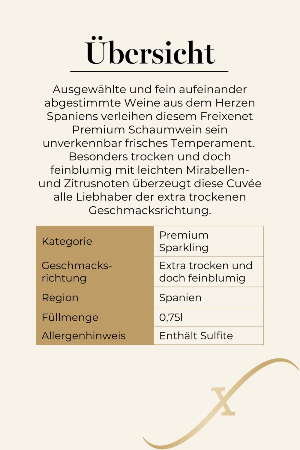 Freixenet Carta Extra Dry (6 x 0,75 l) – Extra trockener Premium Sparkling Wine aus Spanien mit Mirabellen- und Zitrusnoten, hervorragend zu Käse, Desserts oder als Aperitif (Packung mit 3)