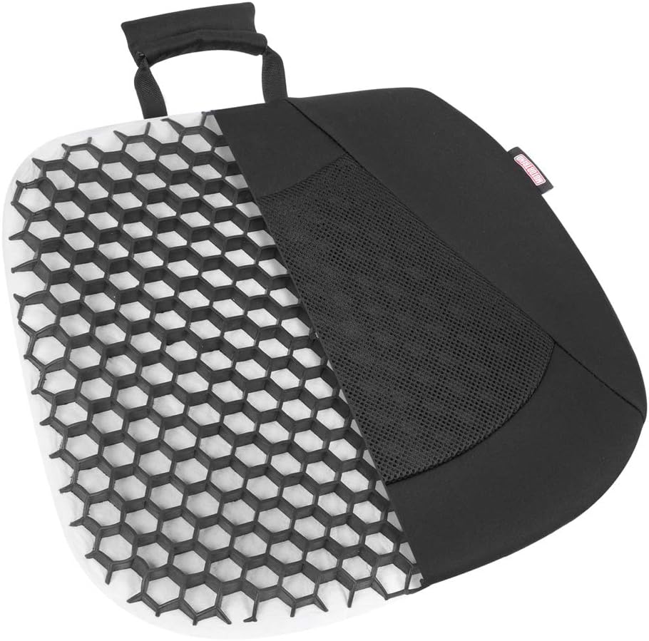 Motor Trend Honeycomb Car Seat Cushion – Made for Maximum Coccyx Comfort & Back Tailbone Pain Relief, Ideal for Car and Office Chairs (MTCG-120)