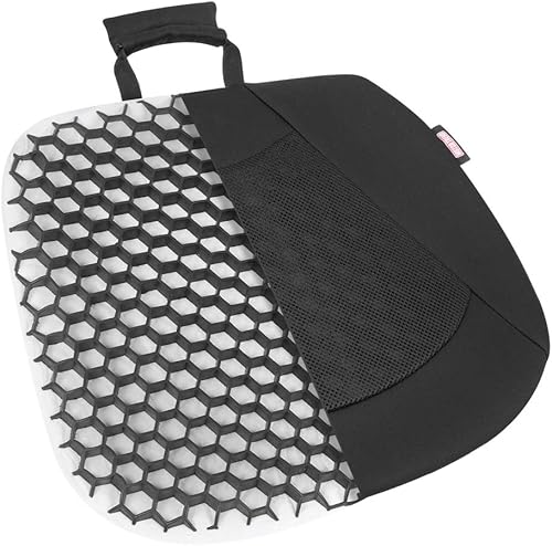 Miniatura 3 de Motor Trend Cojín de asiento de coche con forma de panal Hecho para la máxima comodidad del coxis y alivio del dolor de coxis de espalda, ideal