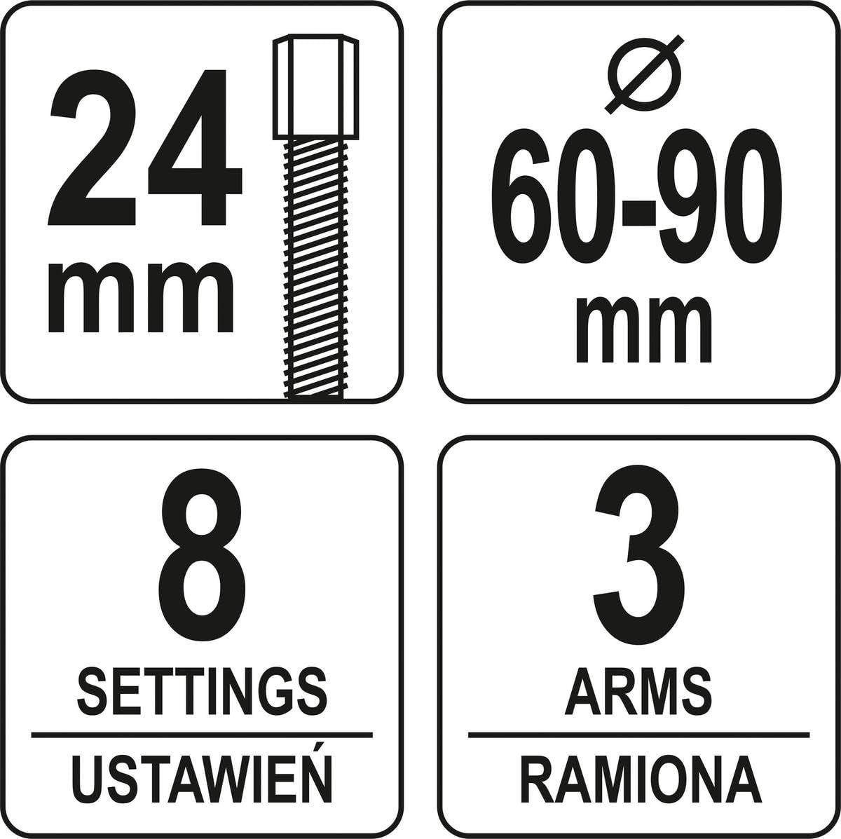 YATO YT-06340 Estrattore Puleggia