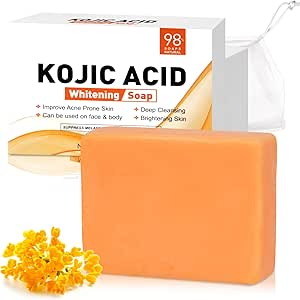 Kojic Acid Whitening Soap - Handmade, Original Formula For Anti-Aging, Acne & Dark Spot Removal, Skin Brightening & Moisturizing From Handmade Soap - Price 10.03 - View #12