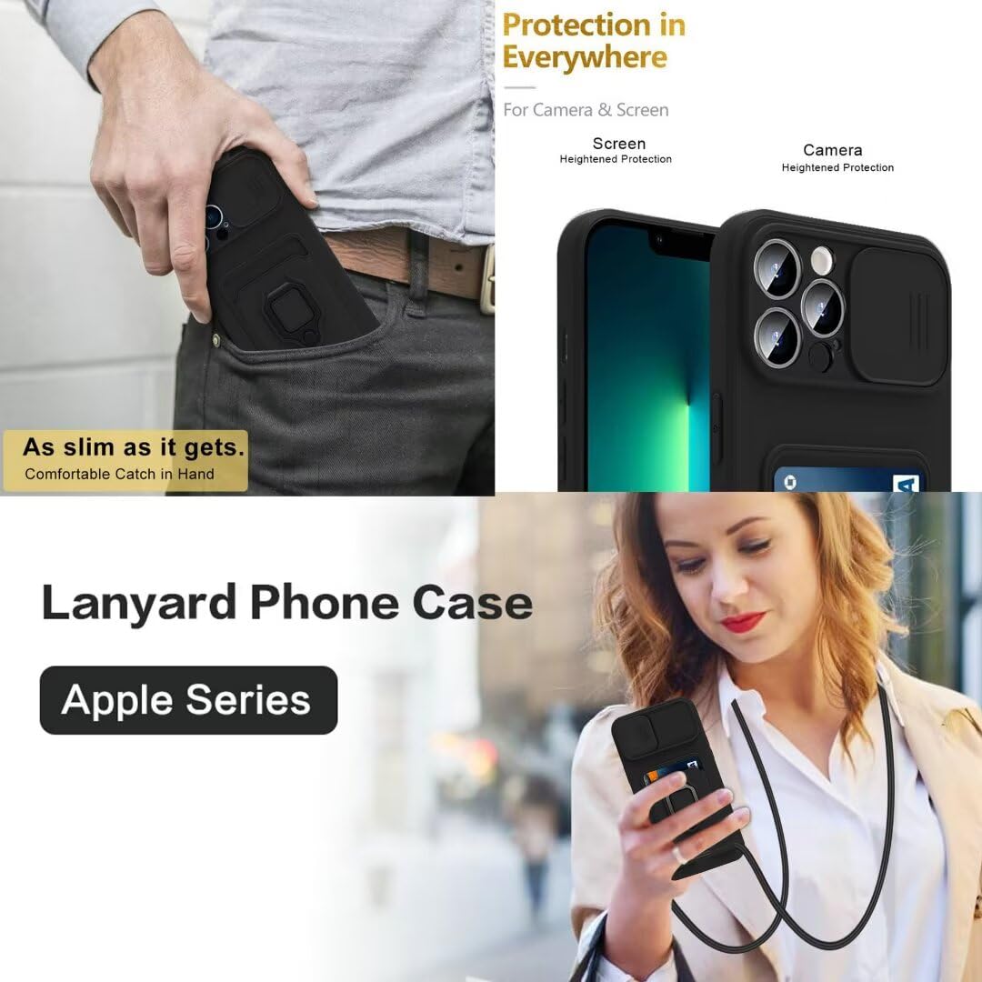 Dllatui Cover Compatibile con Xiaomi Poco M3/Redmi 9T/Note 9 4G, Cover con Cordino Tracolla, Slidable Fotocamera Protezione Custodia,Supporto,Slot Schede, Silicone Case (Rosso
