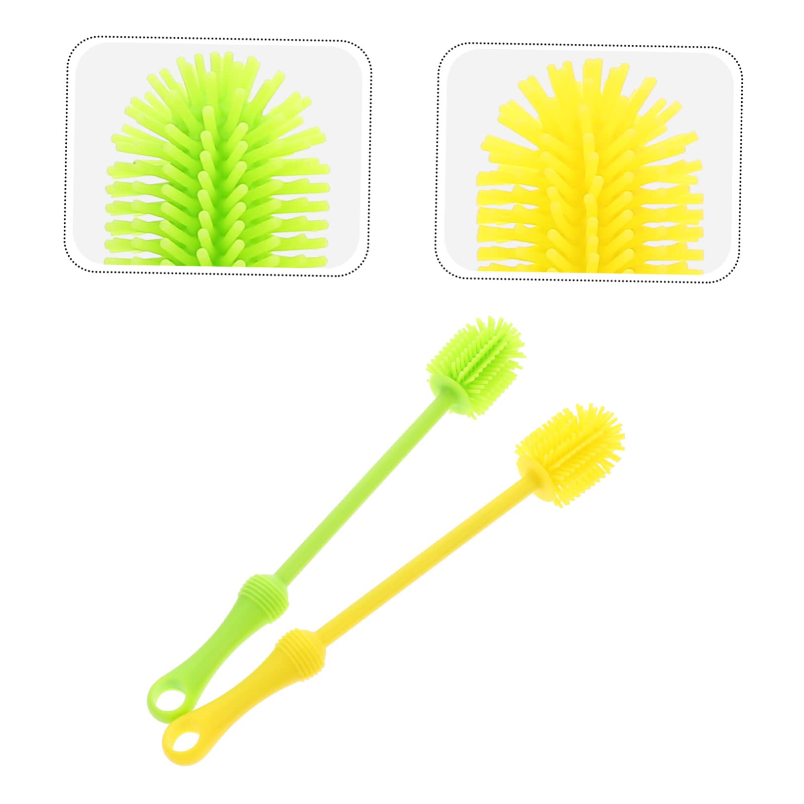 Abaodam 6pezzi Spazzole Silicone Per Bottiglie Spazzole Multifunzionali Per Borracce Bottiglie Per e Utensili Colori