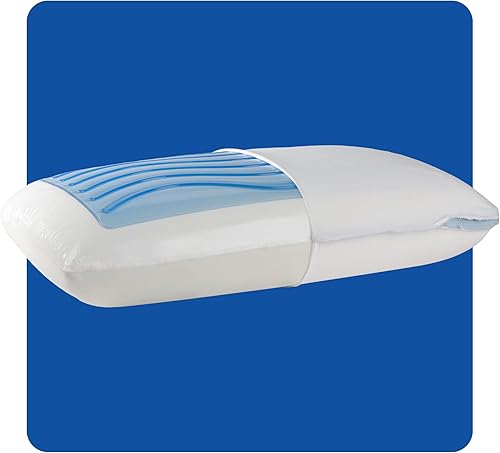 Miniatura 10 de Sealy Dreamlife Almohada refrescante de espuma viscoelástica tamaño King con gel de enfriamiento SealyChill, funda extraíble lavable a máquina,