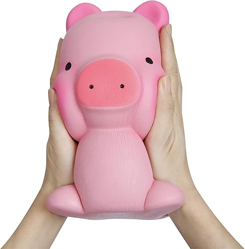 Miniatura 3 de Anboor Squishies Jumbo Pig Kawaii Soft Slow Rising perfumado Big Animal Squishies Juguetes para niños Color Rosa Regalos para el Día de San Valentín