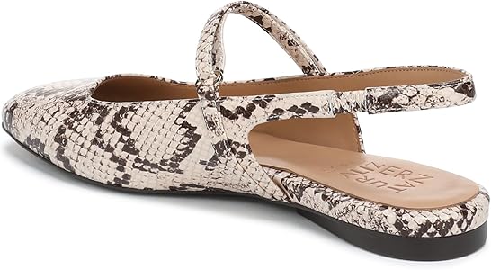 Amazon.com | Naturalizer Women's Connie Mary Jane Flat Beige Multi