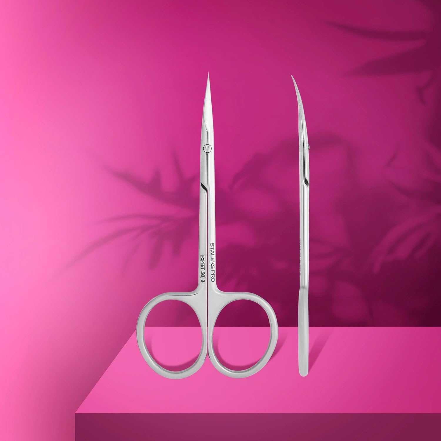 STALEKS PRO Professional Cuticle Scissors Precise and Safe Ergonomic Rings Stainless Steel Expert SE-50/3 - Image 2