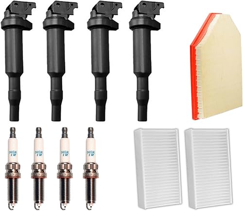 Igntion Coils & Laser Iridium Spark Plugs & Filters Replacement Parts For X3 13-2017 2.0L WATC