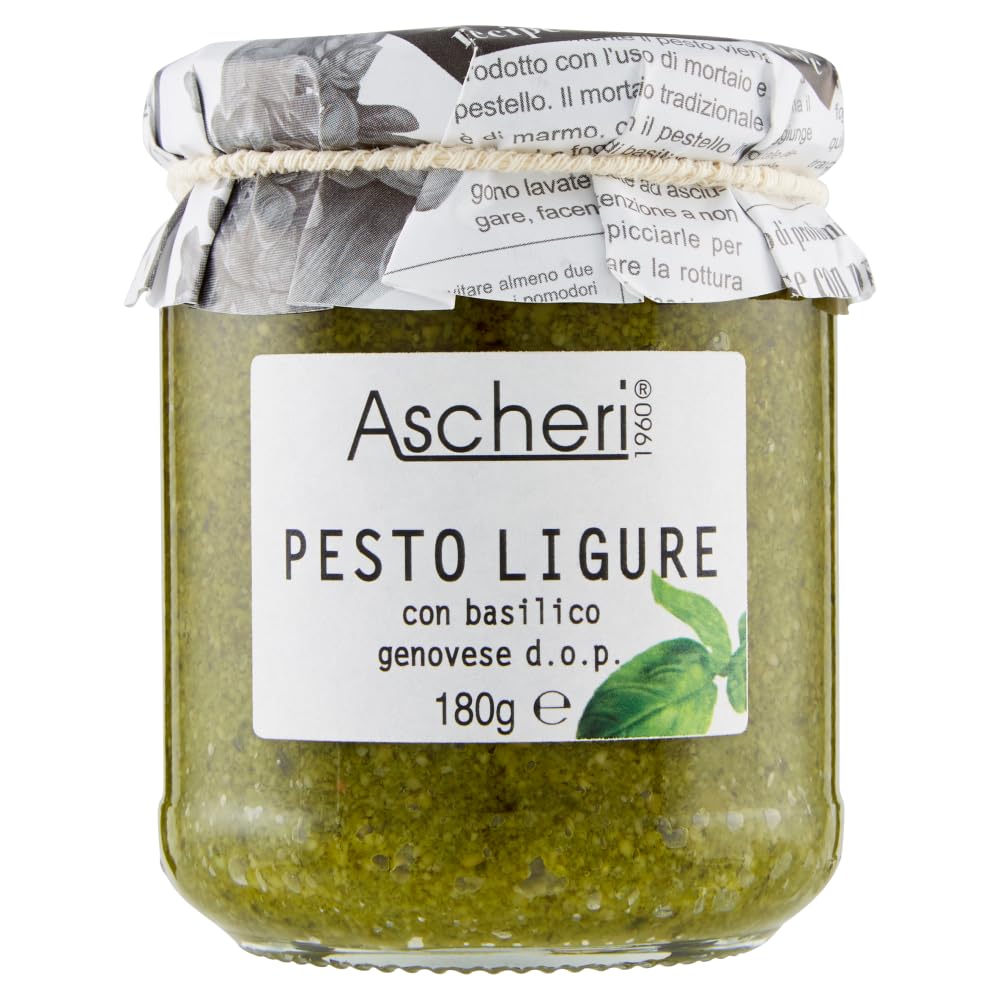 Italian Gourmet Pesto Ligure con Basilico Genovese DOP 12 x 180g Glas