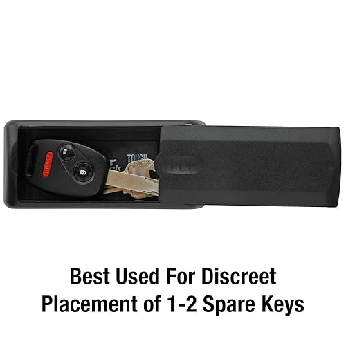 Miniatura 3 de Master Lock 207D - Soporte magnético para llaves, capacidad de 1 a 2 llaves, color negro (paquete de 2)