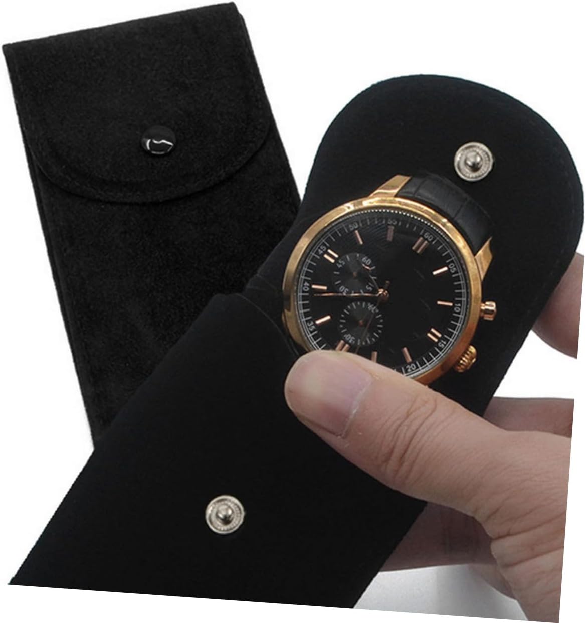 Flannelette Watch Storage Pouches 4pcs for Travel and Outdoor Use image 5