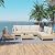 Grand patio 7-Piece Wicker Patio Furniture Set, Outdoor Sectional Conversation Sofa Couch Set with Beige Cushions Thickened Water Resistant Cushions and Glass Table for Lawn, Garden, Backyard