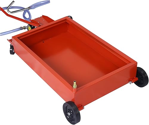 Miniatura 4 de Henf Bandeja de drenaje de aceite con bomba eléctrica, escurridor de aceite portátil de perfil bajo para camión, bandejas de aceite con mango en L y