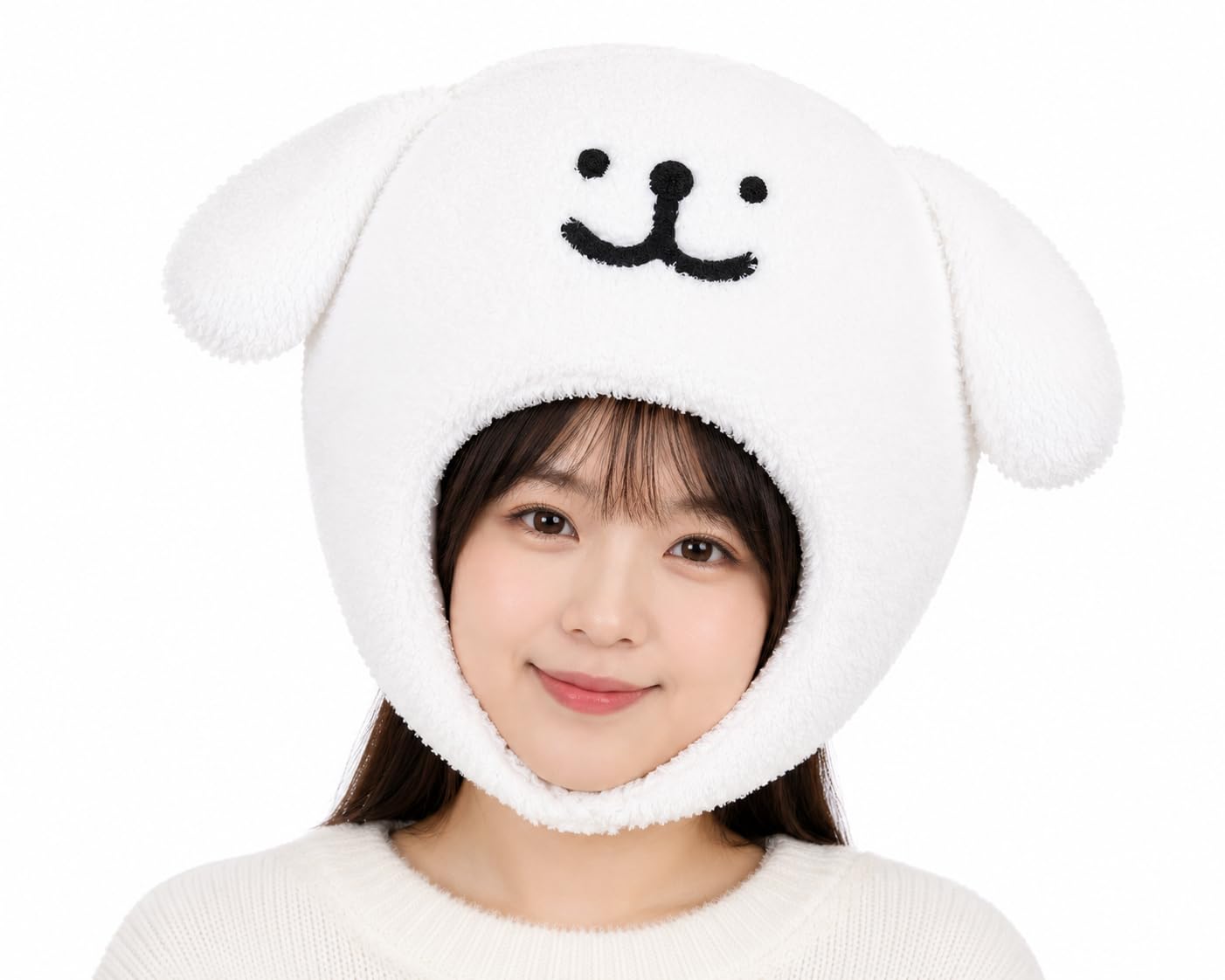 Amazon.co.jp: [DOKiDOKi] いぬ 帽子 コスプレ【白】 犬 わんこ 変身