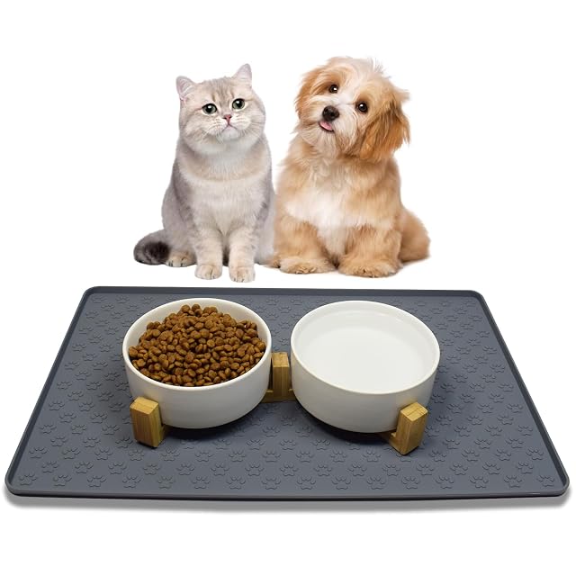 Nesirooh Comedero Perro Gato de Cerámica