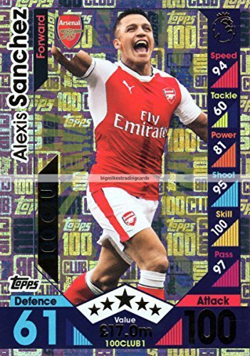 2016/17 partita attax extra 100 club alexis