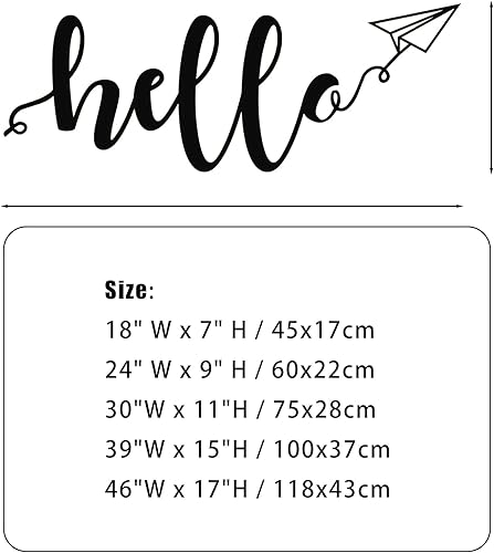 Miniatura 3 de fayholy Decoración de pared de metal, Hola, letrero de metal, letrero de pared, arte de pared de metal, decoración de interiores, colgantes de