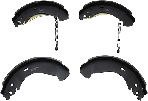 Miniatura 6 de TRQ Pastilla y rotor de freno delantero y trasero, kit de zapata y tambor de cerámica compatible con Chevrolet Silverado 1500 2007 Silverado 1500