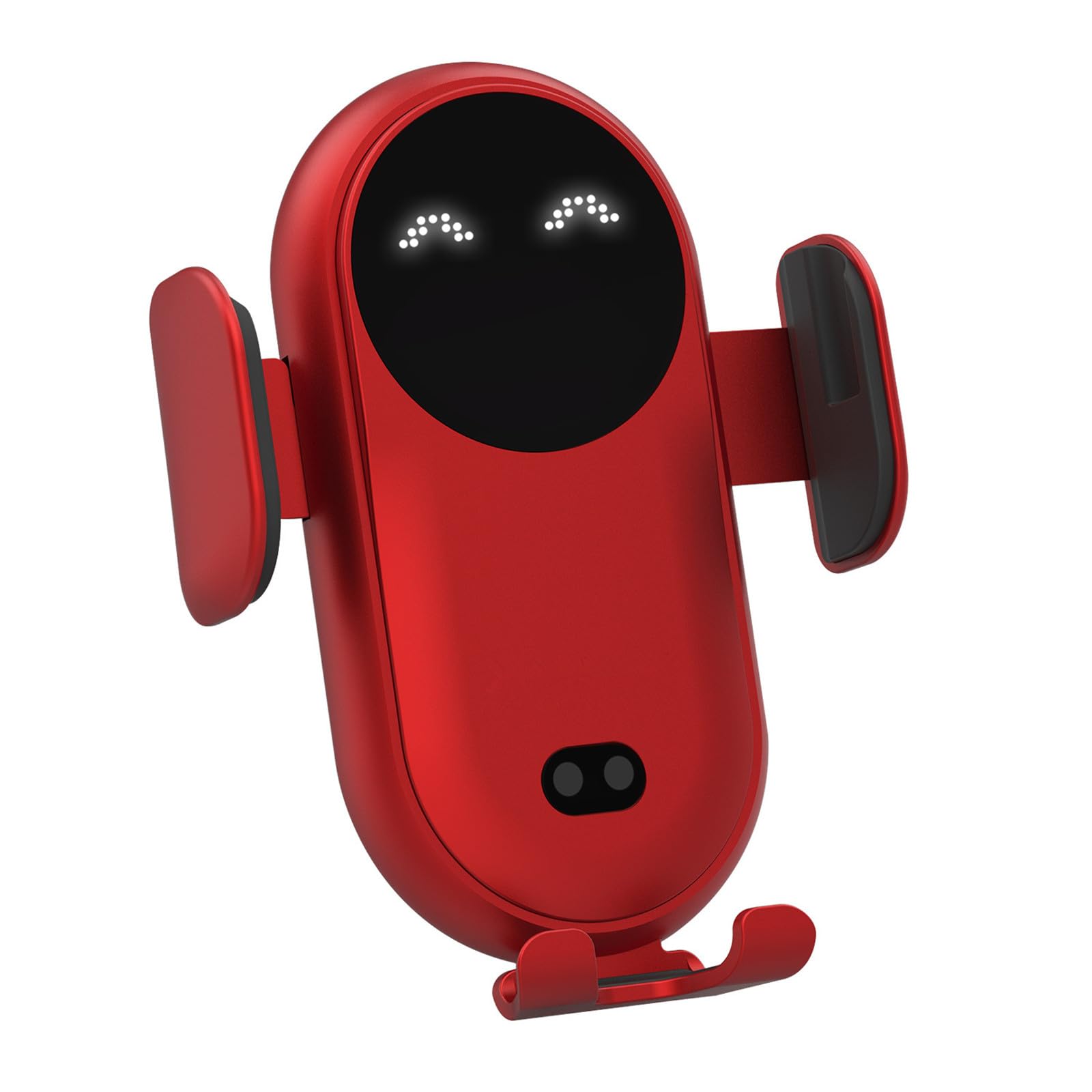 Soporte para teléfono móvil para coche con función de carga, cargador inalámbrico para coche, estación de carga inductiva para coche, cargador inalámbrico de doble bobina, giratorio 360°, soporte para