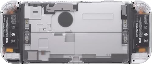 Miniatura 9 de eXtremeRate Juego completo de carcasa transparente personalizada para Nintendo Switch OLED placa trasera de consola de repuesto y soporte carcasa de