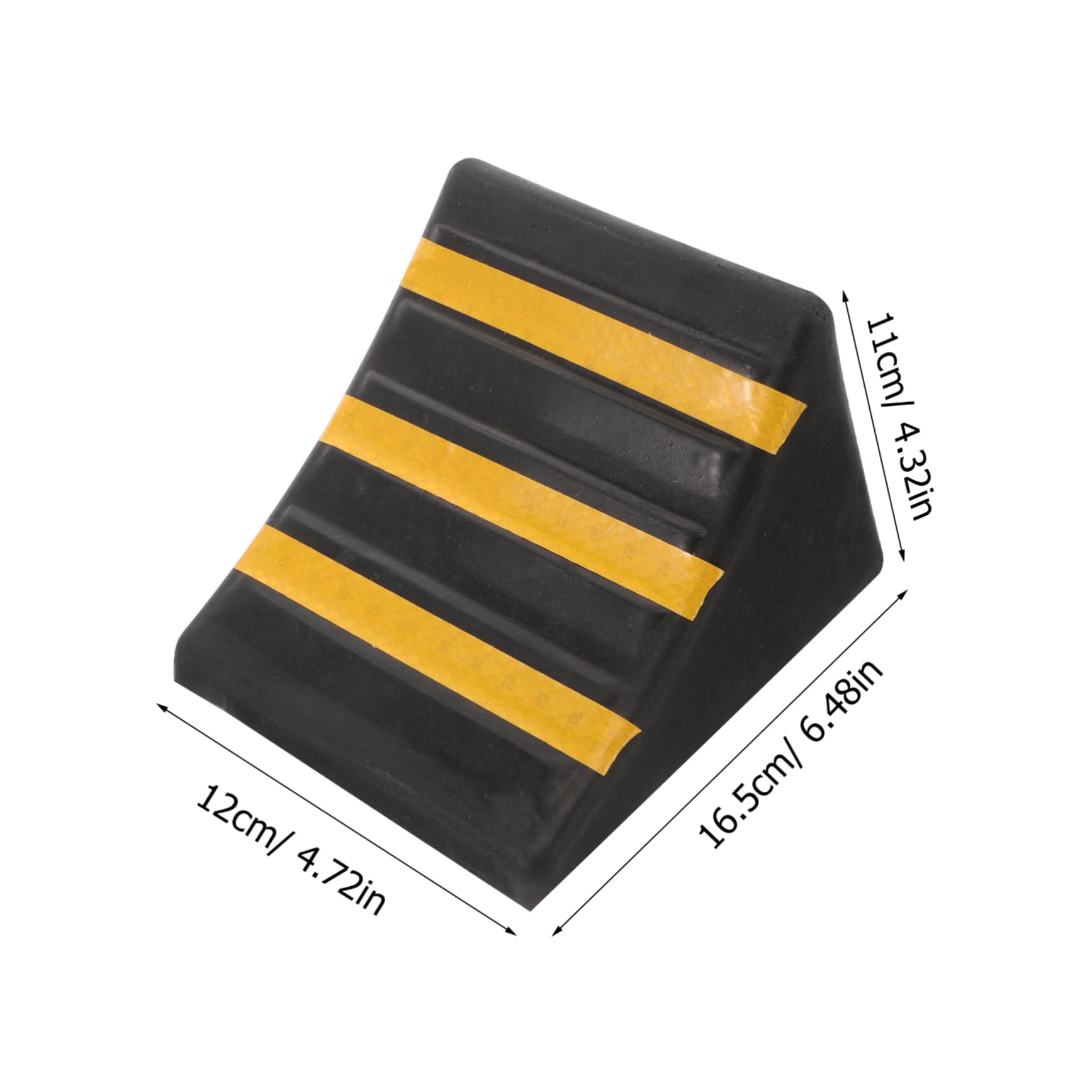 GRIRIW Portable Rubber Wheel Chock for Car Trailers Skid Tire Support Pad Heavy Duty Vehicle Ramp for Truck and Rv Parking Compact Design for and Transport