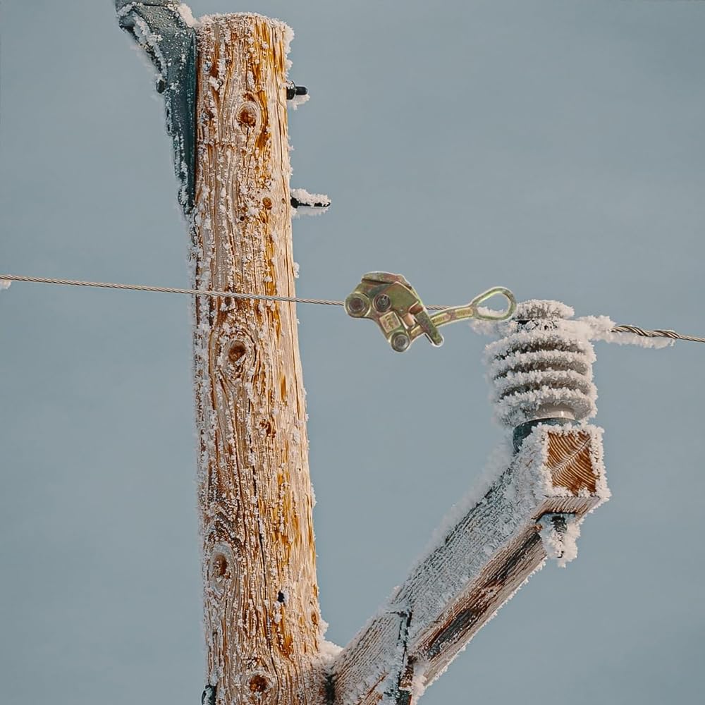 Estrattore a Ganasce per funi in Acciaio 1T, trazione del carico, Impugnatura per Cavi, tenditore per Cavi in Acciaio, Strumento di Estrazione per funi Metalliche con Dispositivo Anti-Pezzo