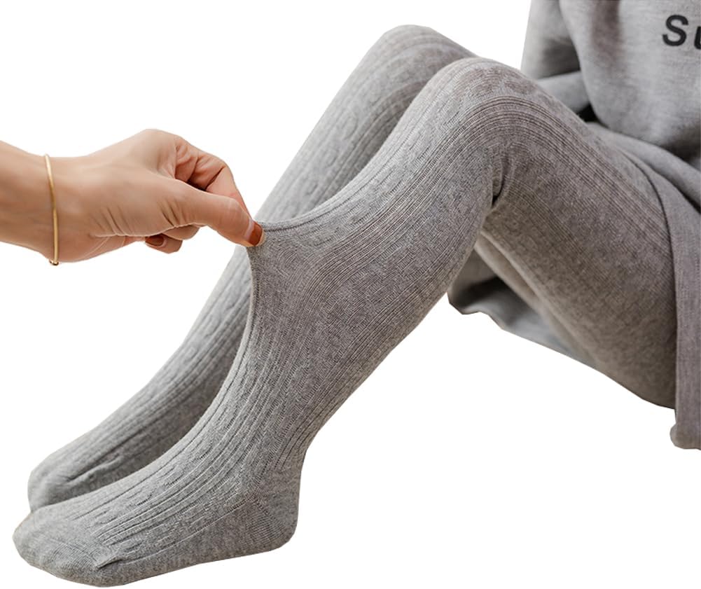 Looching 5 Pack Baby Toddler Girls Cute Cable Knit Cotton Tights Pantyhose Leggings Stocking Pants - Image 6