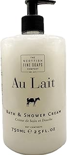 Scottish Fine Soaps The Au Lait Bath & Shower Cream, 25 fl oz, Made in Scotland