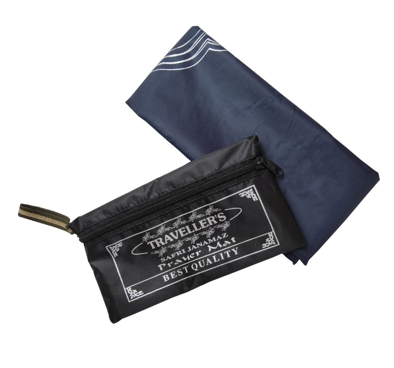 FAF e TRADERS Water Proof Pocket Friendly Polyester Travel Prayer Mat ||Prayer Mat for Travel (Color - Navy Blue) (Pack of 2)-image-37