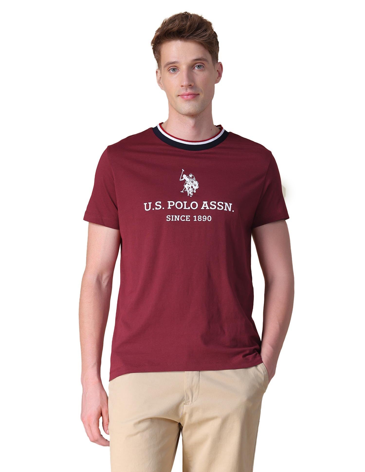 u.s. polo assn. U.S.Polo Association Men's Brand Printed Slim Fit T-Shirt-picture-21